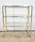 Brass and Glass Shelf in the style of Pierre Vandel, 1970s 1