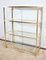 Brass and Glass Shelf in the style of Pierre Vandel, 1970s 3
