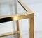 Brass and Glass Shelf in the style of Pierre Vandel, 1970s 7