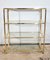 Brass and Glass Shelf in the style of Pierre Vandel, 1970s, Image 15