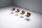 Sedie da pranzo Biscia vintage in pelle di Pascal Mourgue per Steiner, set di 4, Immagine 11