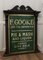 19th Century Eel and Pie Shop Advertising Wall Mirror Sign, 1890s 1