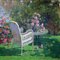 Renato Criscuolo, In giardino, 1990s, Original Oil on Canvas, Framed 1