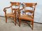 Restoration Period Property Armchairs in Cherrywood, Early 19th Century, Set of 2 3