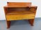 Vintage Pine Desk with Toboggan Feet, 1970s 3