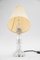 Nickel and Glass Table Lamp with Fabric Shade from Bakalowits & Söhne, Vienna, 1950s 5