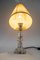 Lampe de Bureau en Nickel et Verre avec Abat-Jour en Tissu de Bakalowits & Söhne, Vienne, 1950s 8