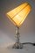 Nickel and Glass Table Lamp with Fabric Shade from Bakalowits & Söhne, Vienna, 1950s 7