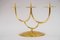 Hammered Brass Candle Holder, Vienna, 1950s, Image 3