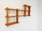 Vintage Wall Shelf in Pine in the style of Maison Regain, 1980s 9
