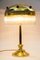 Art Deco Hammered Table Lamp with Glass Sticks, Vienna, 1920s 3
