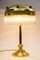 Art Deco Hammered Table Lamp with Glass Sticks, Vienna, 1920s, Image 3