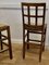 Arts and Crafts High Bar Stools in Golden Oak, 1930s, Set of 3 4