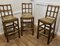 Arts and Crafts High Bar Stools in Golden Oak, 1930s, Set of 3 8
