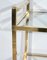 3-stufiges Regal aus Messing und Glas im Stil von Vandel, 1970er 7
