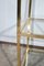 3-stufiges Regal aus Messing und Glas im Stil von Vandel, 1970er 8