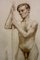 Estudio de desnudo masculino, carboncillo y lápiz sobre papel, años 20, Imagen 3
