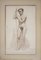 Estudio de desnudo masculino, carboncillo y lápiz sobre papel, años 20, Imagen 2