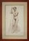 Study of Male Nude, Charcoal and Pencil on Paper, 1920s, Image 1