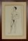 Estudio de desnudo masculino, carboncillo y lápiz sobre papel, años 20, Imagen 1