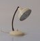 Vintage Italian Table Lamp in Cream Lacquered Metal and Brass, 1950s, Image 2