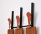 Vintage Italian Coat Rack with Hand-Painted Hangers, 1950s, Image 9