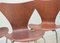 Chaises de Salle à Manger Série 7 par Arne Jacobsen Modèle 3107 pour Fritz Hansen, 1964, Set de 3 8