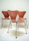 Series 7 Dining Chairs by Arne Jacobsen Model 3107 for Fritz Hansen, 1964, Set of 3 7