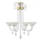 Browded Glass Chandelier, 1940s, Image 1