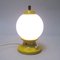 Lámpara de mesa italiana amarilla, años 60, Imagen 7
