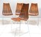 Scandia Dining Chairs by Hans Brattrud for Hove Furniture, 1970, Set of 4, Image 4