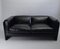Italian Black Leather Sofa by Tito Agnoli for Poltrona Frau, 1994 5