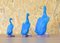 Mid-Century Turquoise Ducks in Chinese Porcelain, 1950s, Set of 3 5