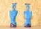 Paons Mid-Century en Porcelaine Turquoise, 1950s, Set de 2 6