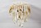 Mid-Century Modern Triedri Murano Glass Flush Mount Chandelier by Paolo Venini for Venini, 1960s 2