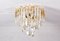 Mid-Century Modern Triedri Murano Glass Flush Mount Chandelier by Paolo Venini for Venini, 1960s 1