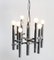 Mid-Century Chrome 8 Bulb Pendant Chandelier by Gaetano Sciolari for Lightolier, 1970, Image 5