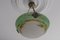 French Art Deco Green Glass Pendant Light by Muller Frères Luneville, 1920s, Image 8