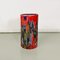 Mehrfarbiger italienischer Schirmständer oder Vase aus Keramik mit elliptischem Fuß, 1960er 11