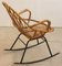 Vintage Rattan Rocking Chair 10