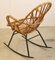 Rocking Chair Vintage en Rotin 3