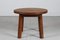 Mid-Century Danish Brutalist Round Coffee Table in Oak, 1950 3