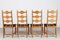 Danish Chairs in Oak and Wool by Henning Kjærnulf, 1970s, Set of 6 3