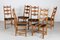 Danish Chairs in Oak and Wool by Henning Kjærnulf, 1970s, Set of 6, Image 2