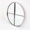 Large Italian Round Steel Metal Mirror by Vittorio Introini for Saporiti, 1970s 1