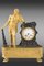 Reloj Imperio de Ormolu y bronce patinado, Imagen 1