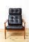 Teak Model FD164 Armchair and Ottoman by Arne Vodder for France & Søn/France & Daverkosen, 1970s, Set of 2 1