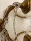 Vergoldete Florentiner Wandleuchten aus Kristallglas, 1960er, 2er Set 7
