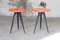 Round Bistro Tables in Tholix Metal by Xavier Pauchard, 1960s, Set of 2 1