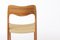 Vintage Teak Model 71 Chair by Niels Moller, 1950s 4